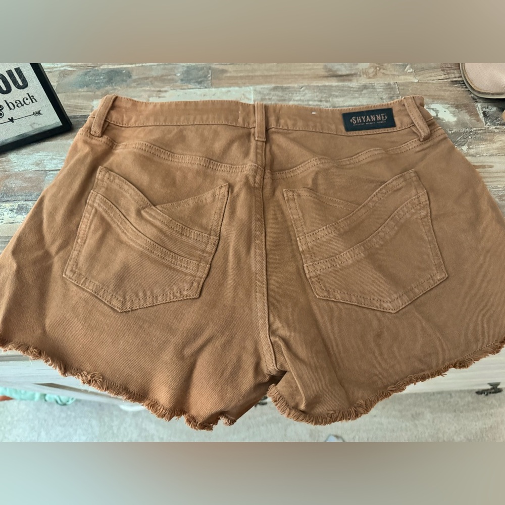 Shyanne Rust Colored Denim Shorts
